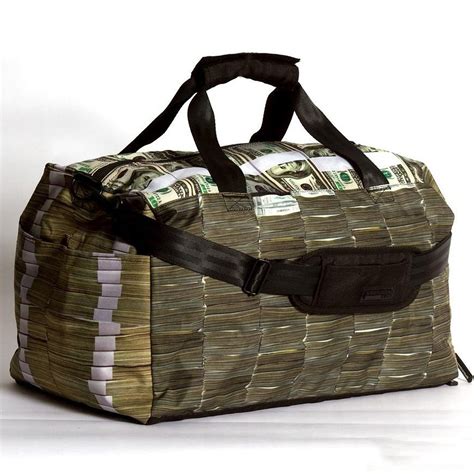 duffle bag with cash